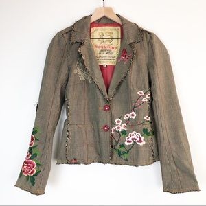 JOHNNY WAS 3J WORKSHOP Daydream Embroidered Blazer